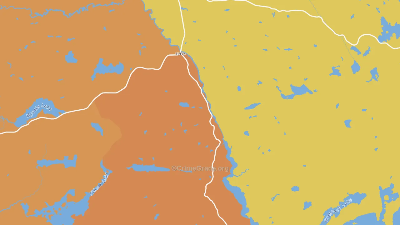 Buyck, MN Map of Vandalism Rates