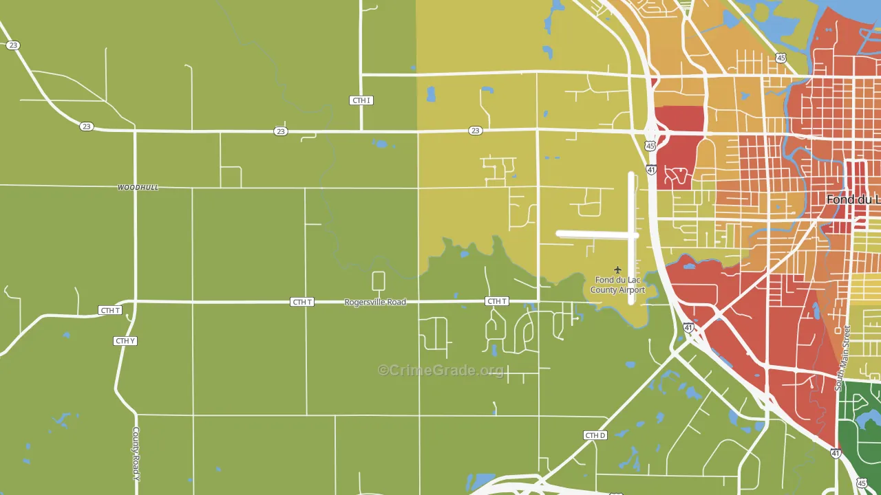 Byron, WI Map of Vandalism Rates