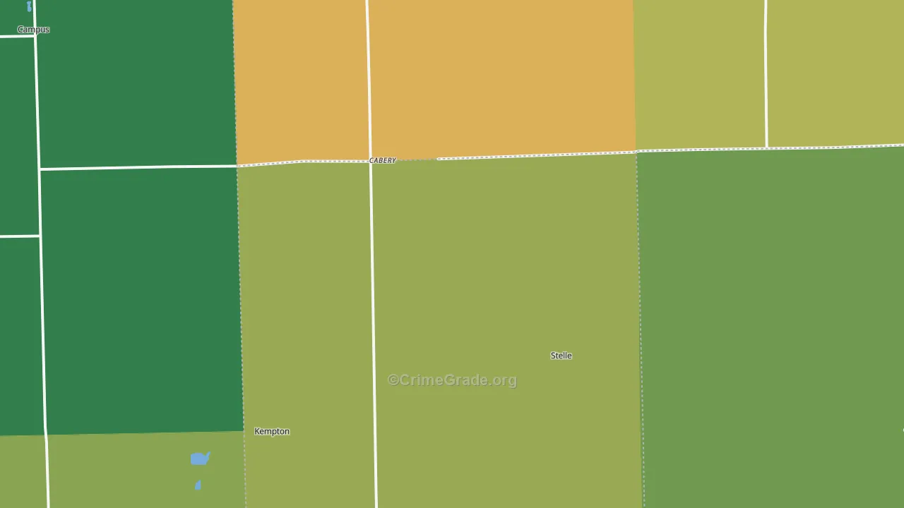 Cabery, IL Map of Vandalism Rates