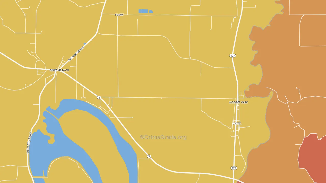 Cache, IL Map of Vandalism Rates