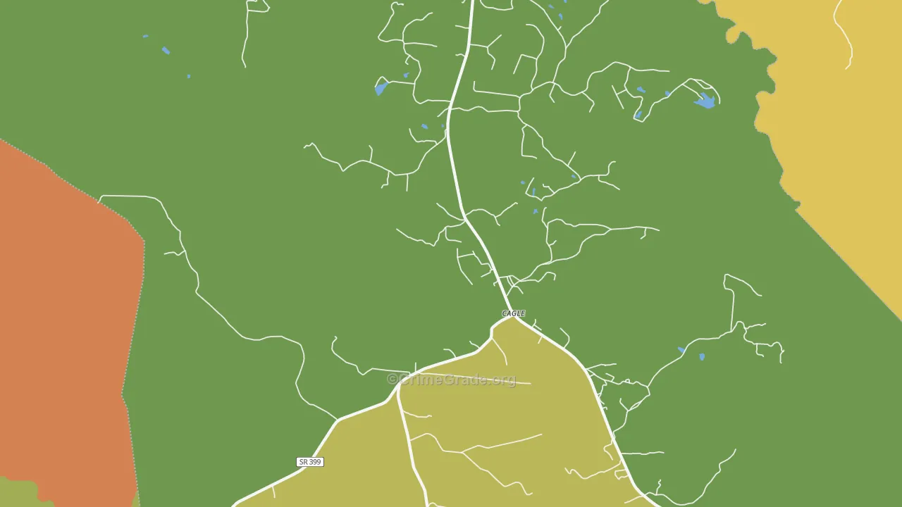 Cagle, TN Map of Vandalism Rates