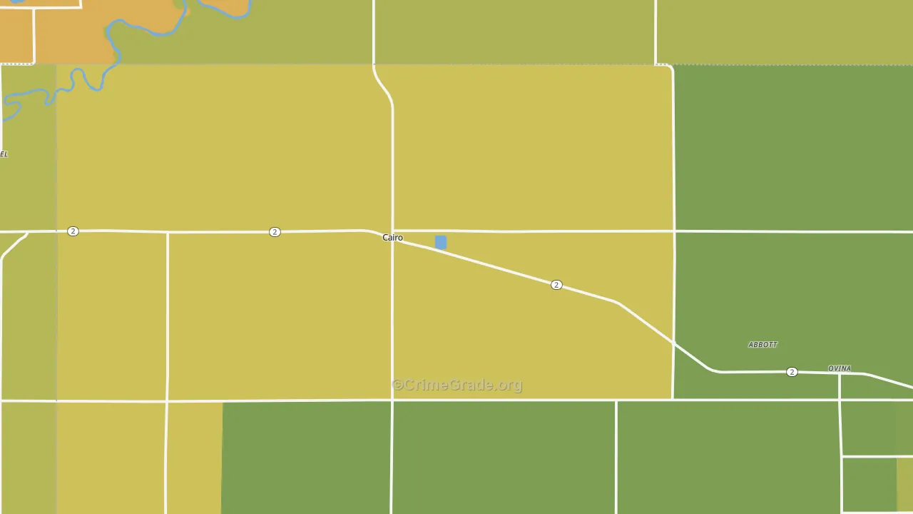 Cairo, NE Map of Vandalism Rates
