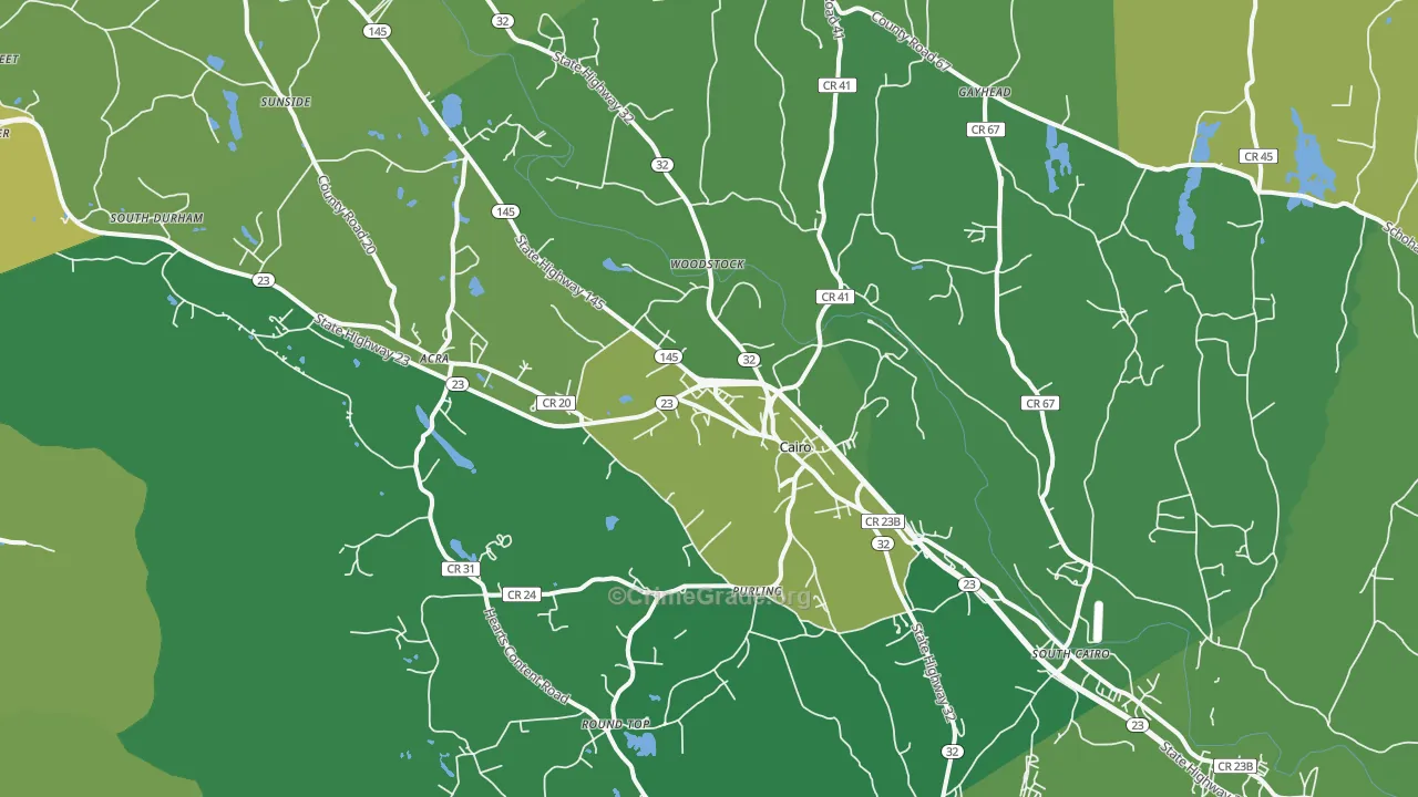 Cairo, NY Map of Vandalism Rates