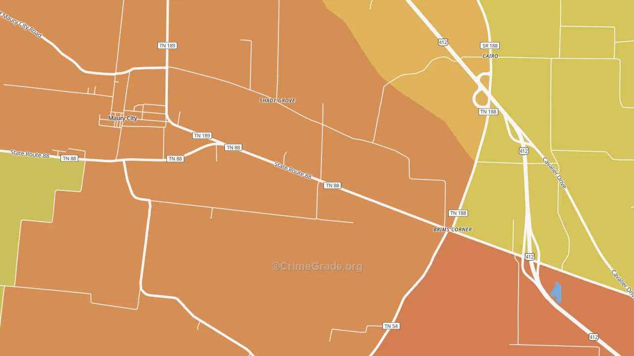 Cairo, TN Map of Vandalism Rates