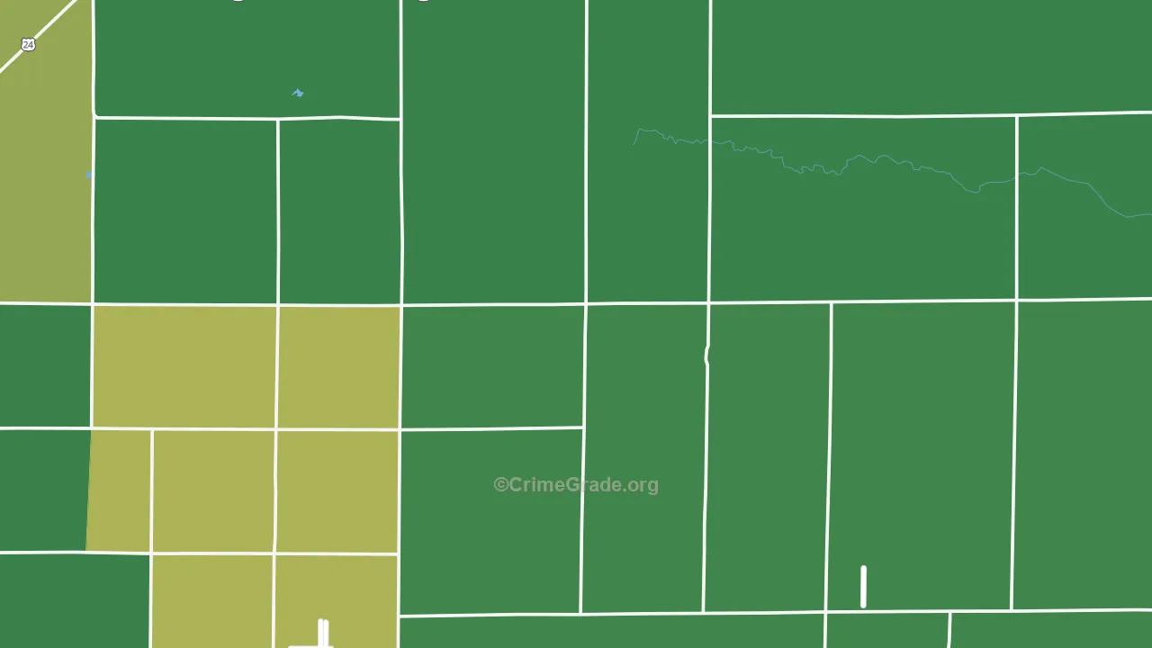 Calhan, CO Map of Vandalism Rates