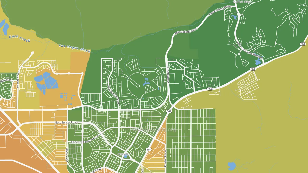 Calico Ridge, Henderson, NV Map of Vandalism Rates