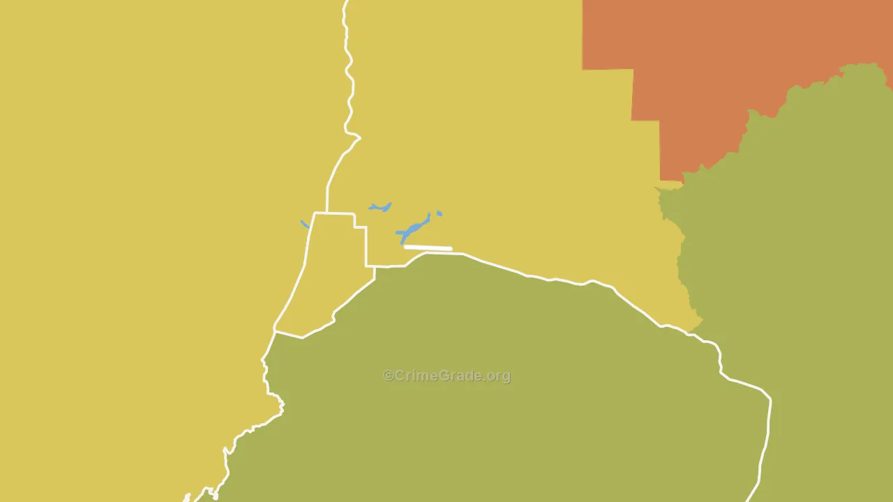 Caliente, CA Map of Vandalism Rates