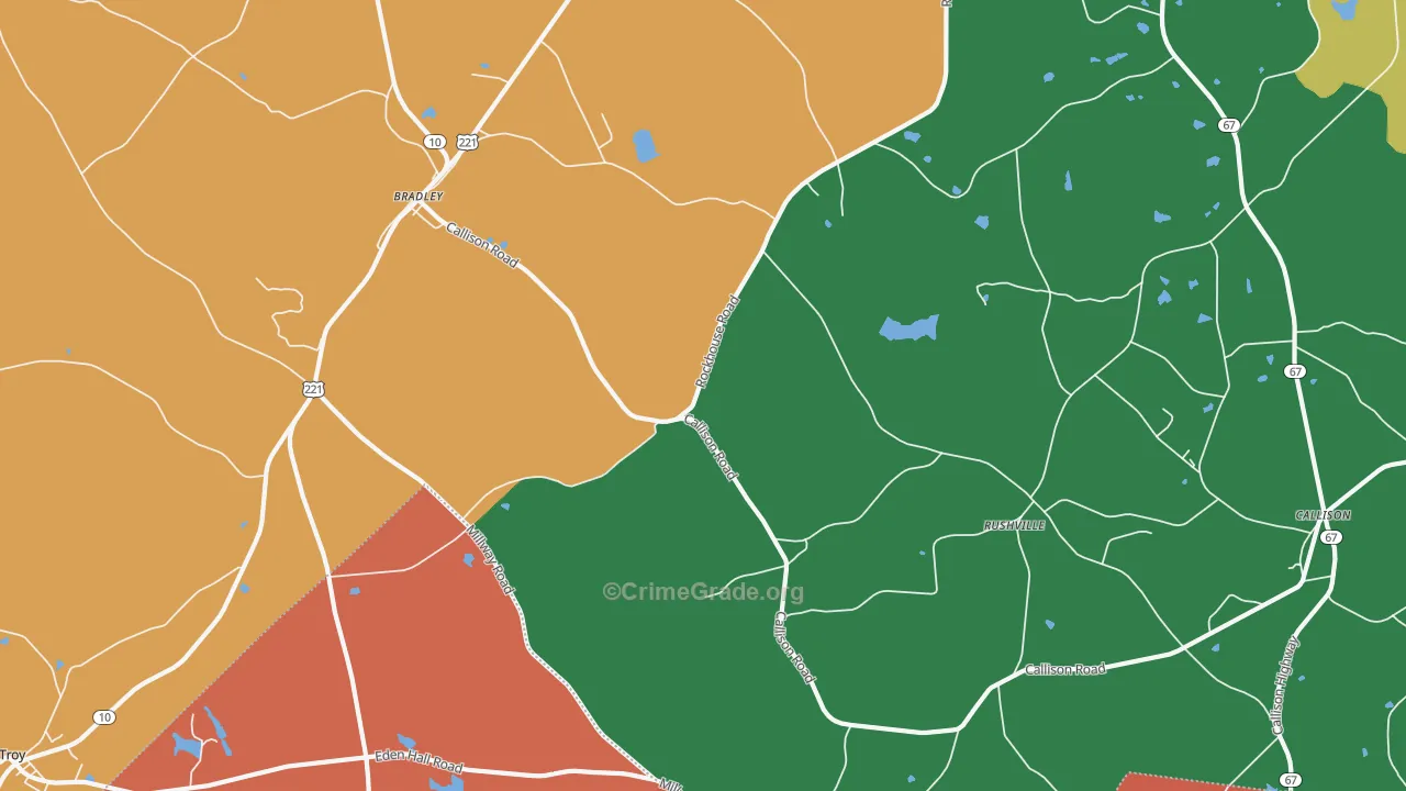 Callison, SC Map of Vandalism Rates