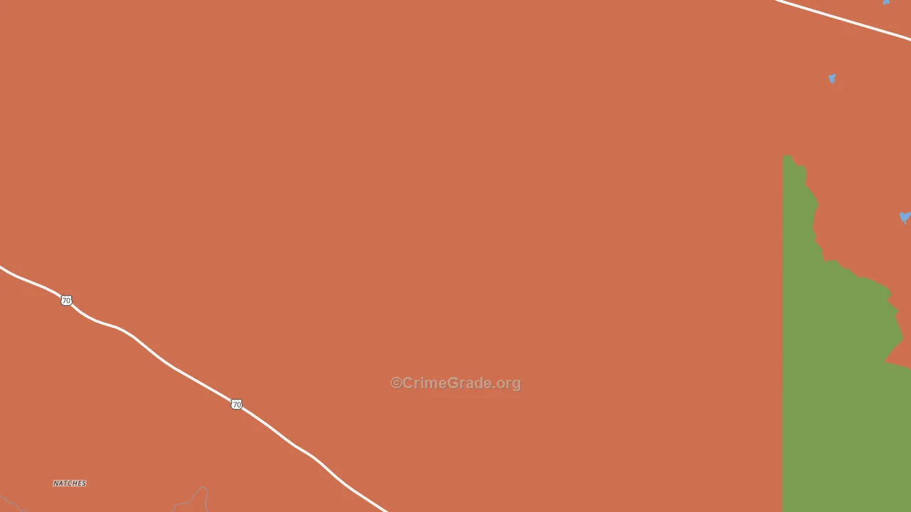 Calva, AZ Map of Vandalism Rates