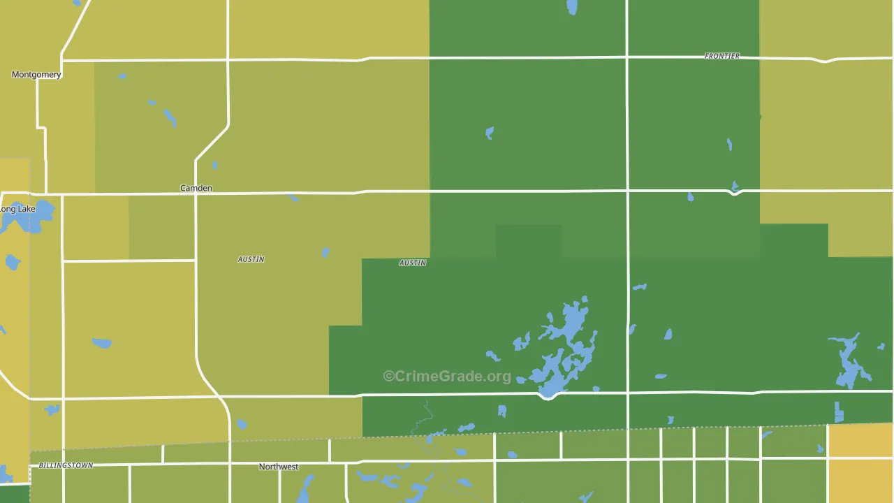 Camden, MI Map of Vandalism Rates