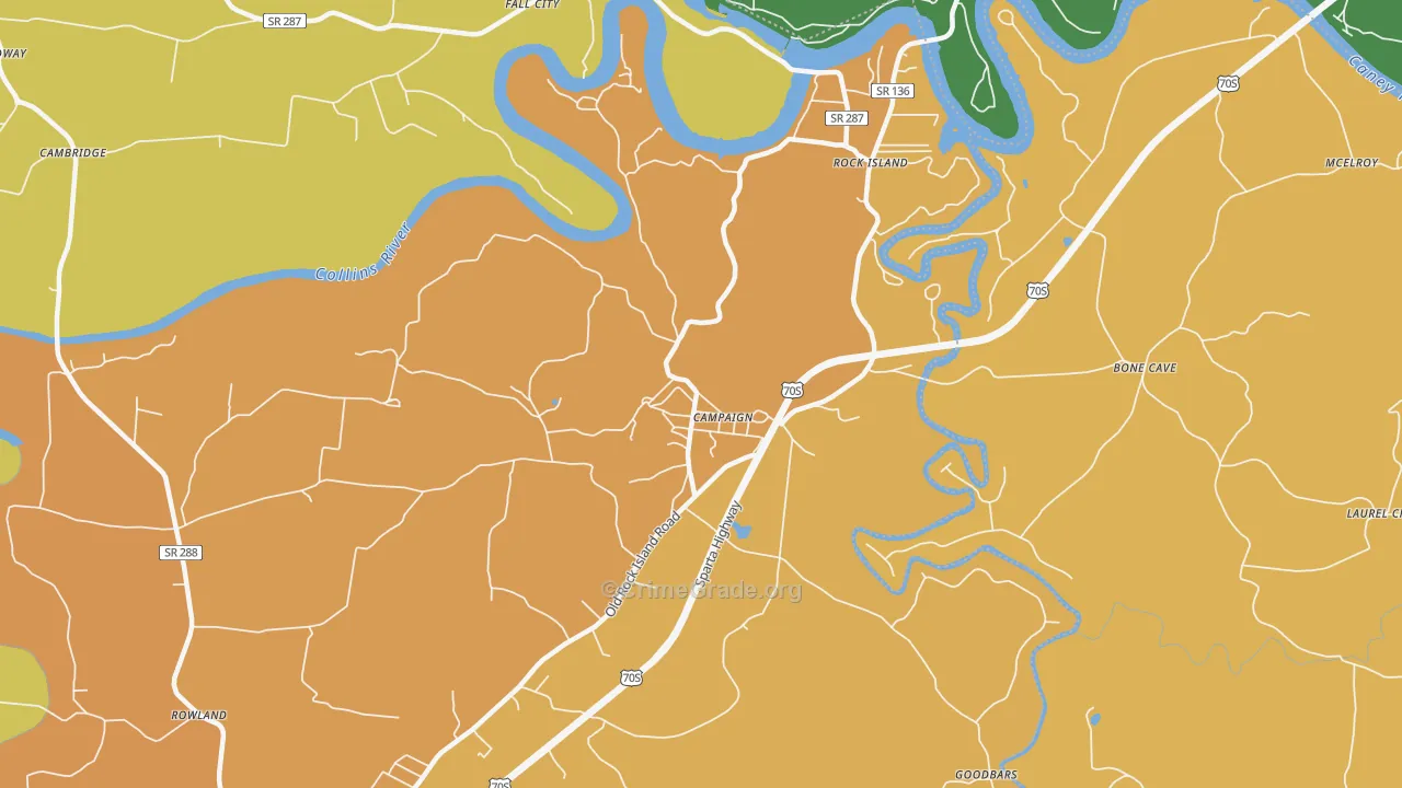 Campaign, TN Map of Vandalism Rates
