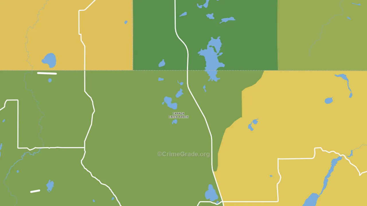 Canada Creek Ranch, MI Map of Vandalism Rates