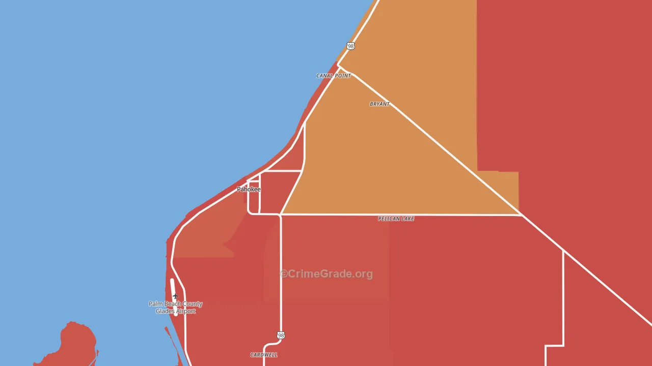 Canal Point, FL Map of Vandalism Rates