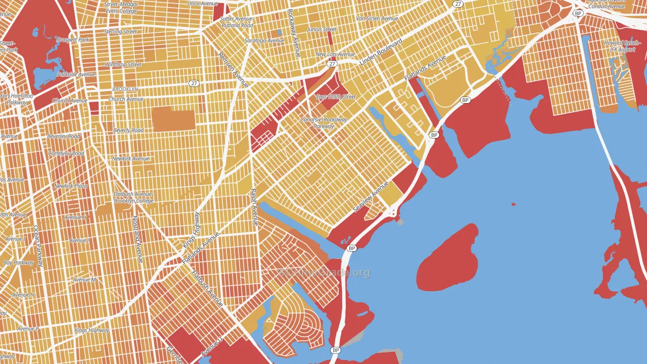 Canarsie, Brooklyn, NY Map of Vandalism Rates