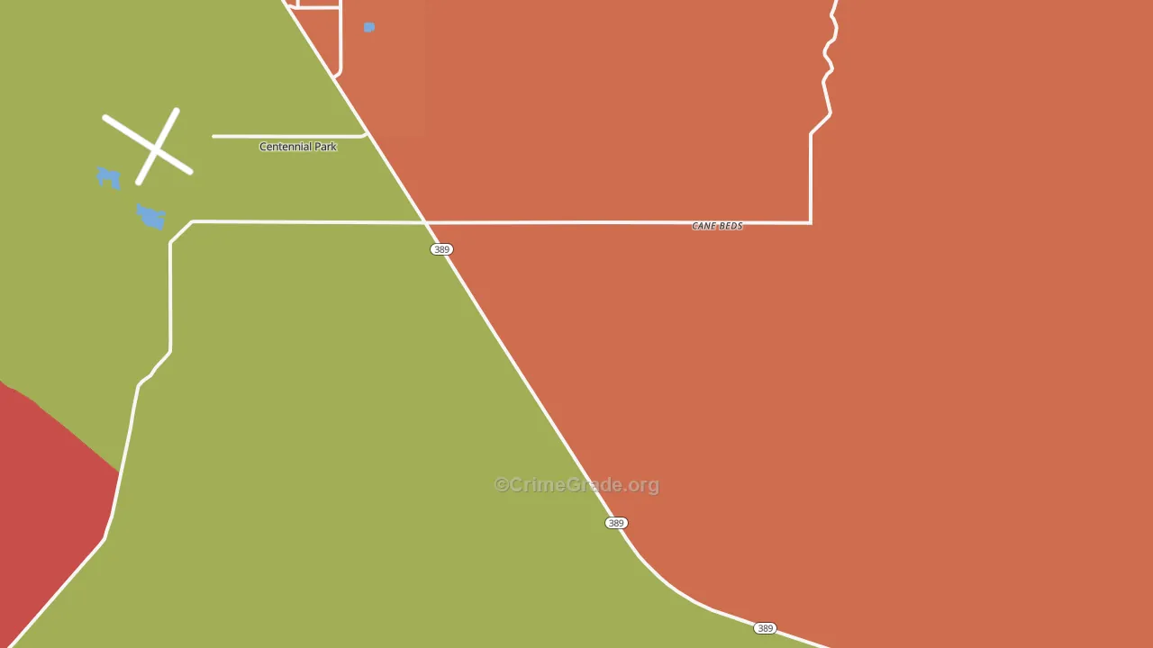 Cane Beds, AZ Map of Vandalism Rates