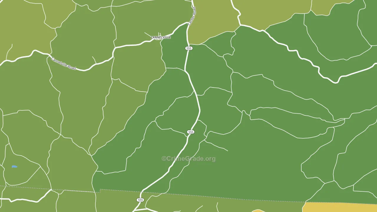 Cannelville, OH Map of Vandalism Rates