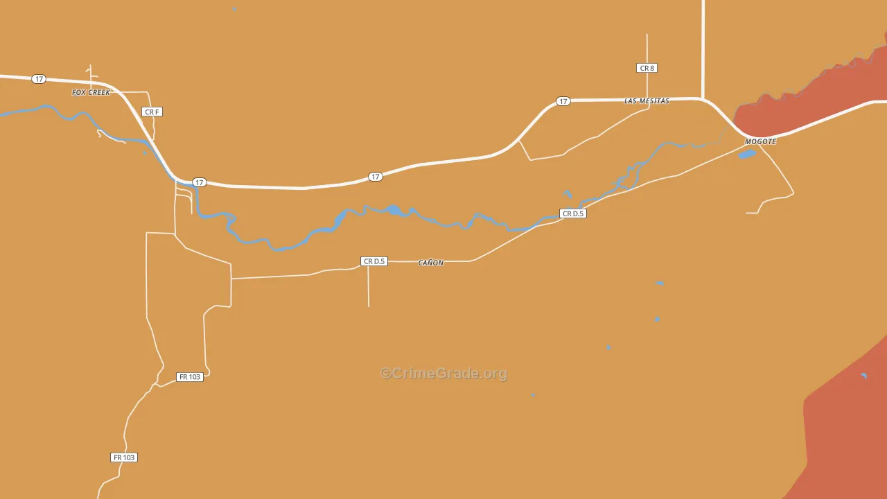 Canon, CO Map of Vandalism Rates