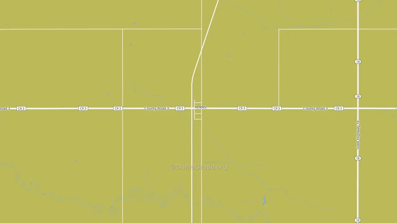 Canton City, ND Map of Vandalism Rates