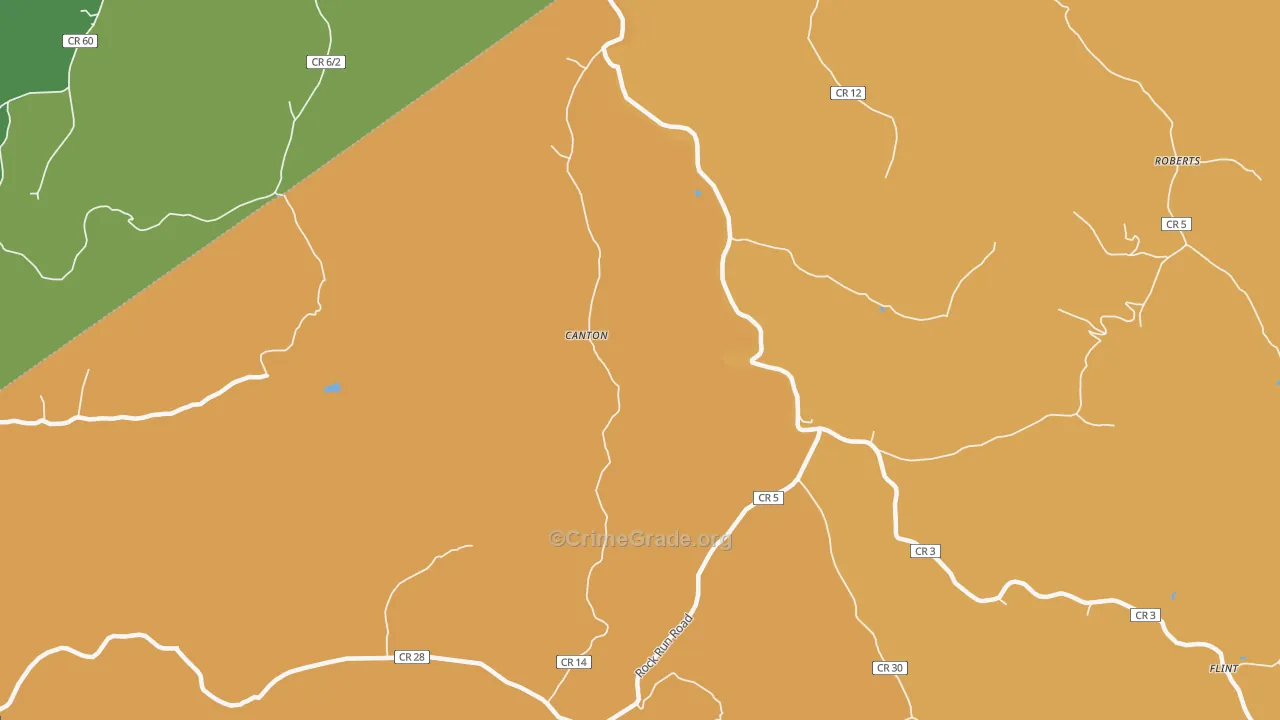 Canton, WV Map of Vandalism Rates