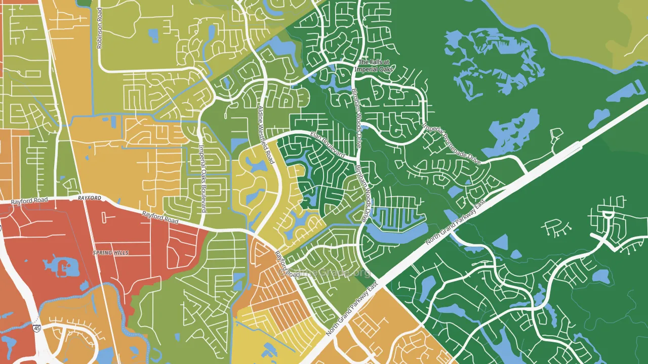 Canyon Lakes at Legends Ranch, Spring, TX Map of Vandalism Rates
