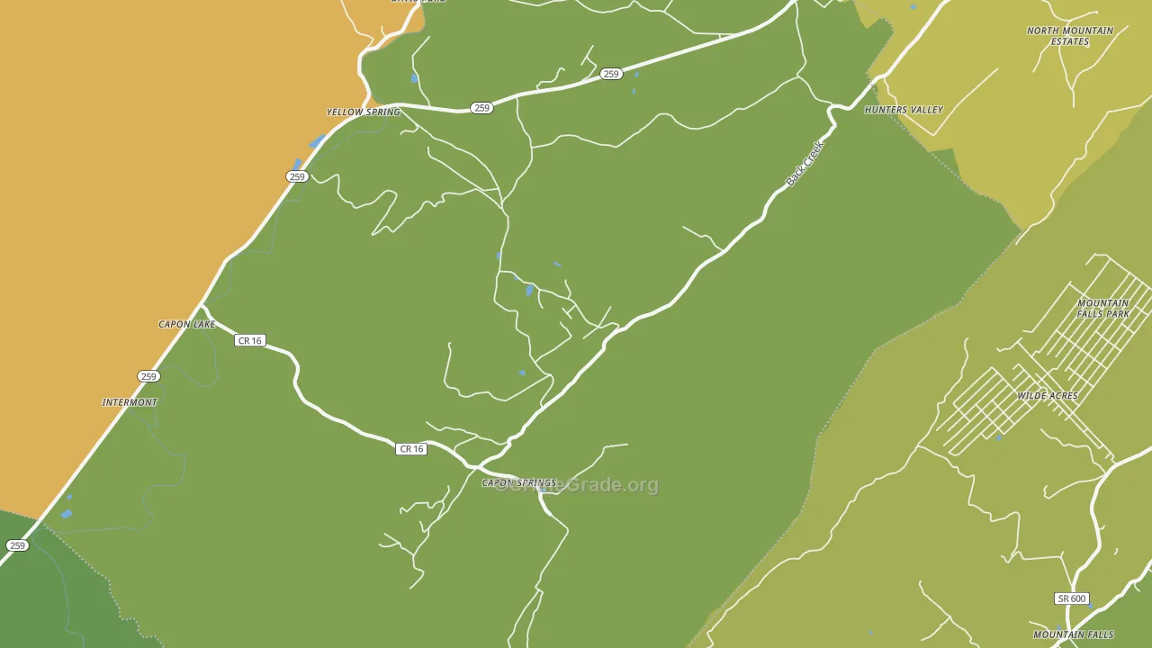 Capon Springs, WV Map of Vandalism Rates