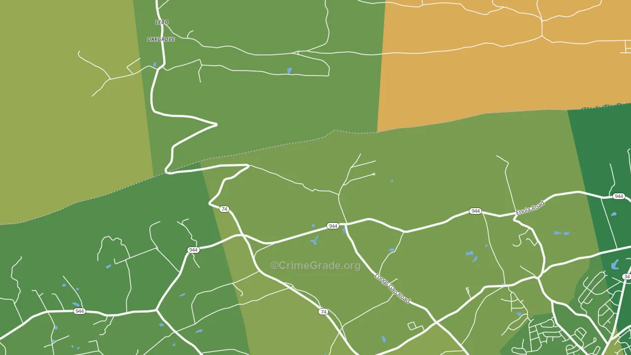 Caprivi, PA Map of Vandalism Rates