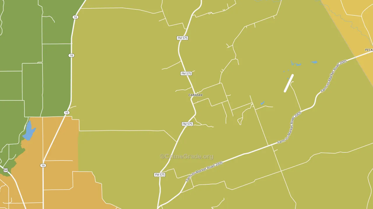 Caradan, TX Map of Vandalism Rates