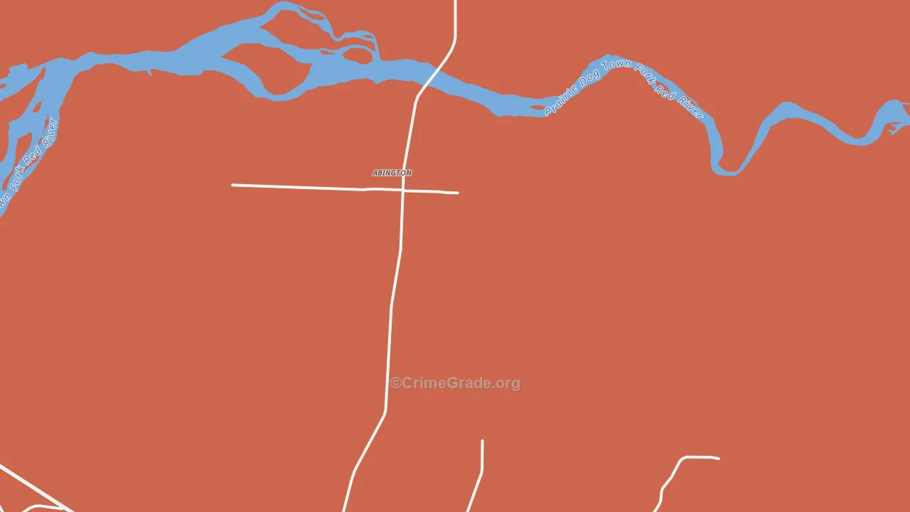 Carey, TX Map of Vandalism Rates