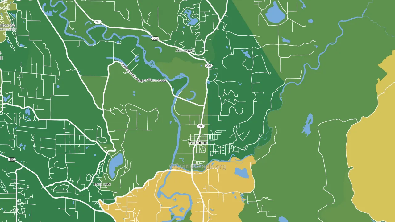 Carnation, WA Map of Vandalism Rates