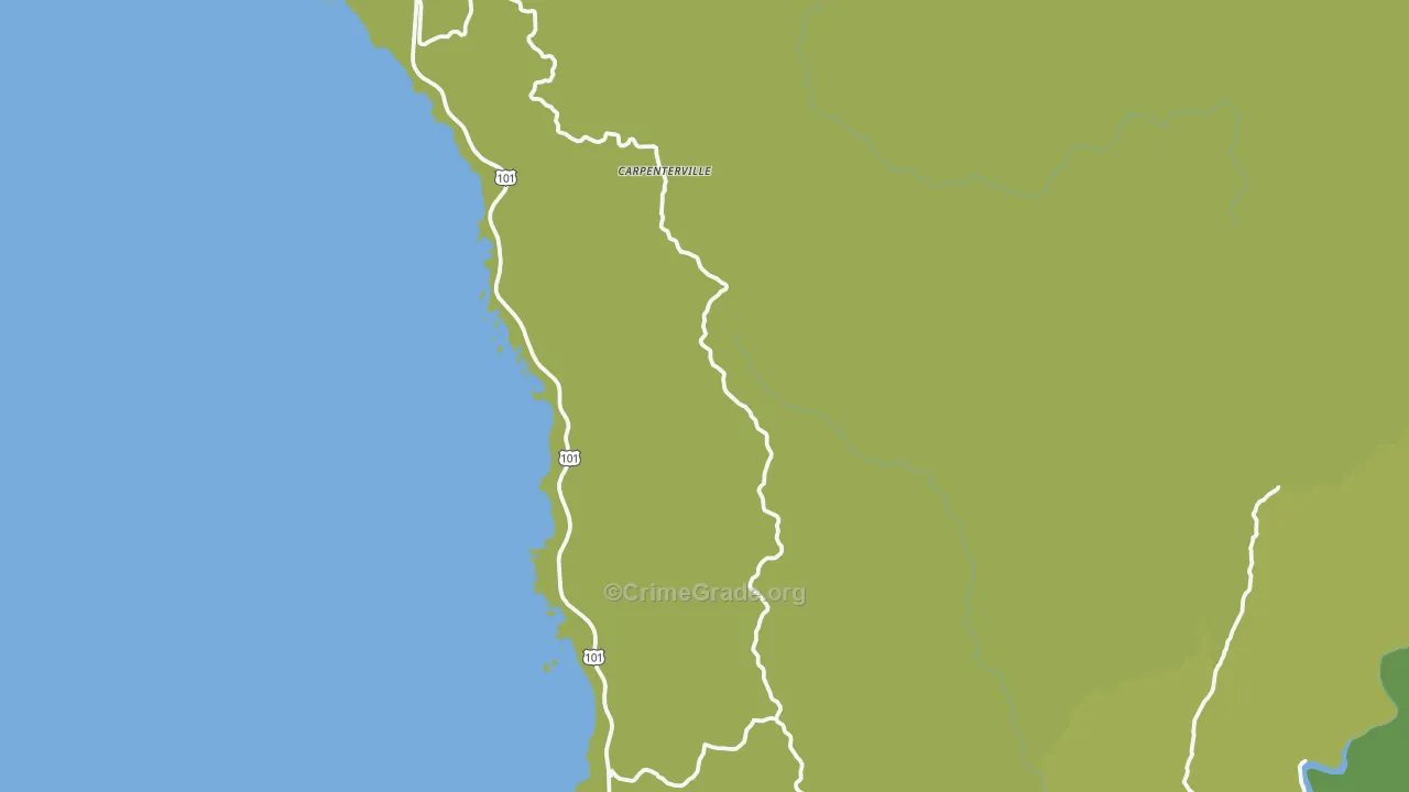 Carpenterville, OR Map of Vandalism Rates