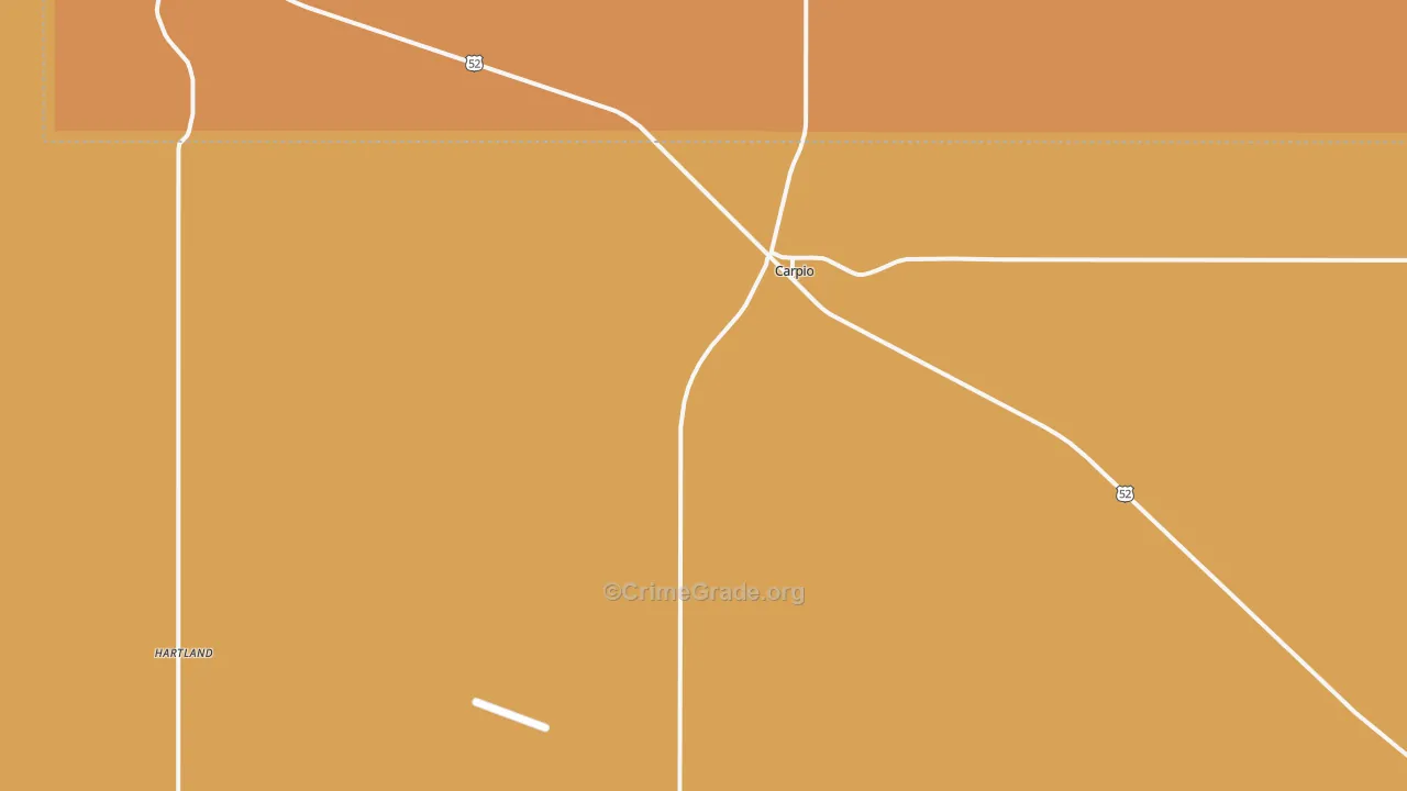 Carpio, ND Map of Vandalism Rates