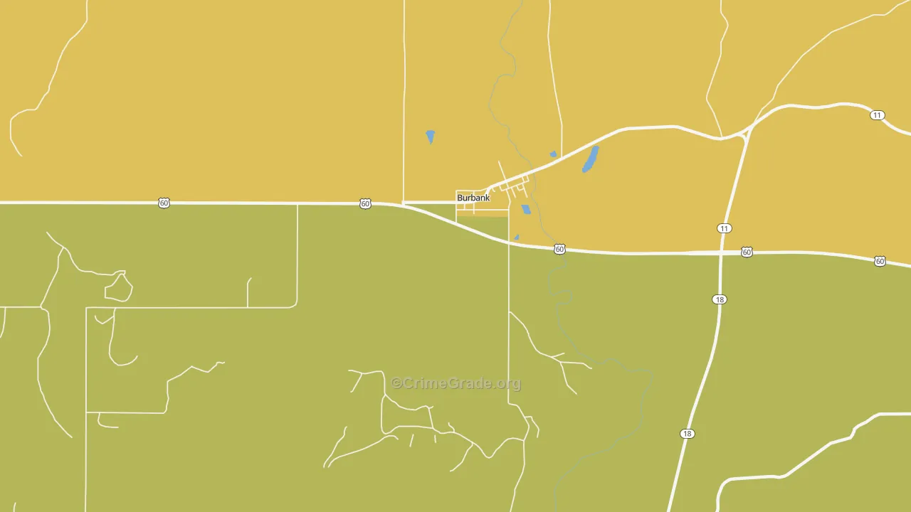 Carter Nine, OK Map of Vandalism Rates