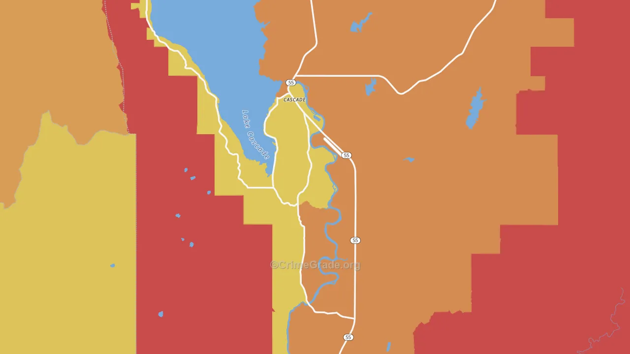 Cascade, ID Map of Vandalism Rates