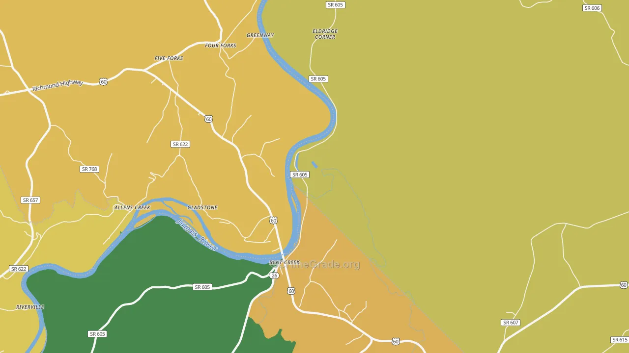 Caskie, VA Map of Vandalism Rates