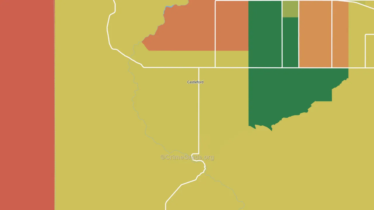 Castleford, ID Map of Vandalism Rates