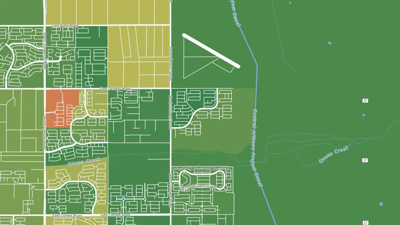 Castlegate, San Tan Valley, AZ Map of Vandalism Rates