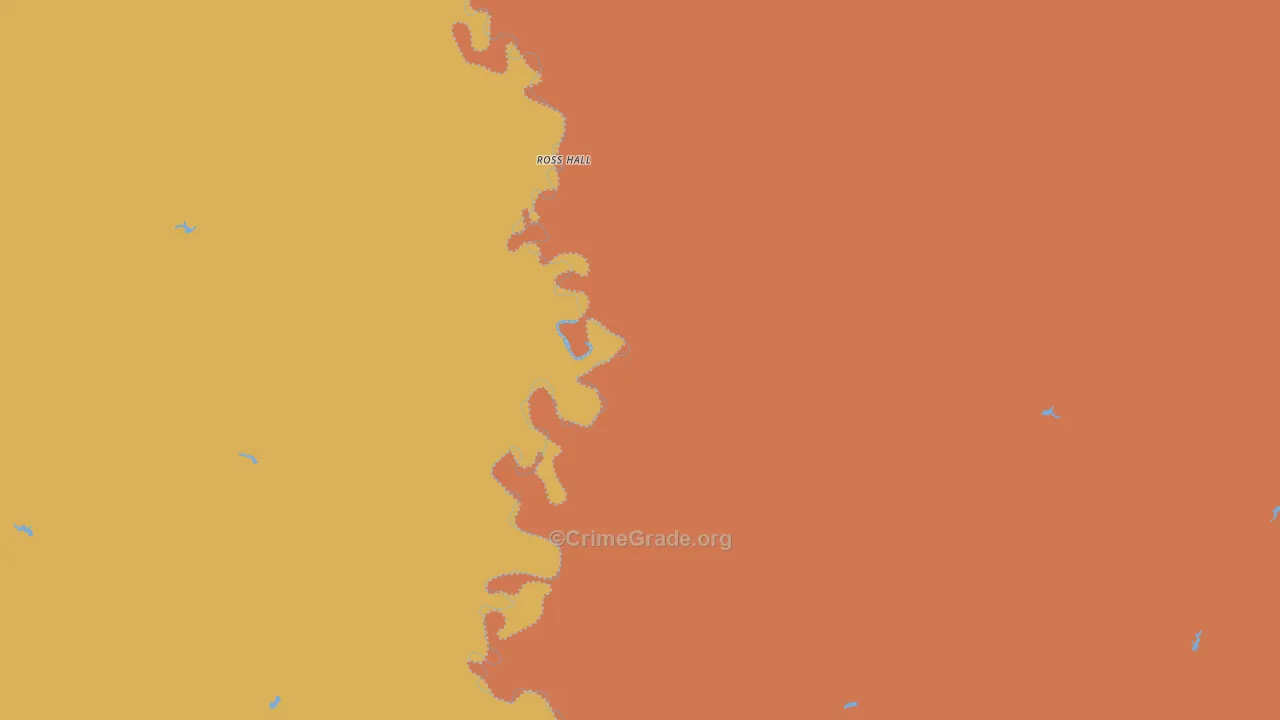 Cat Creek, MT Map of Vandalism Rates