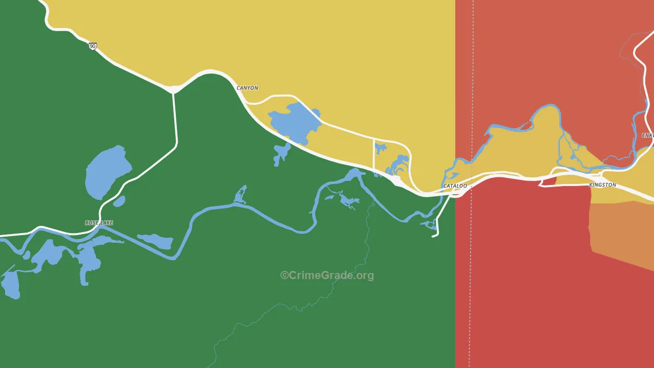 Cataldo, ID Map of Vandalism Rates