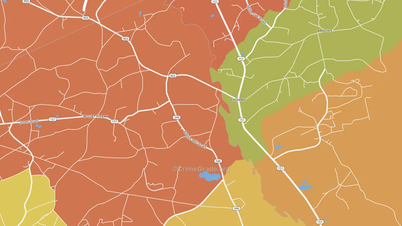 Catarrh, SC Map of Vandalism Rates