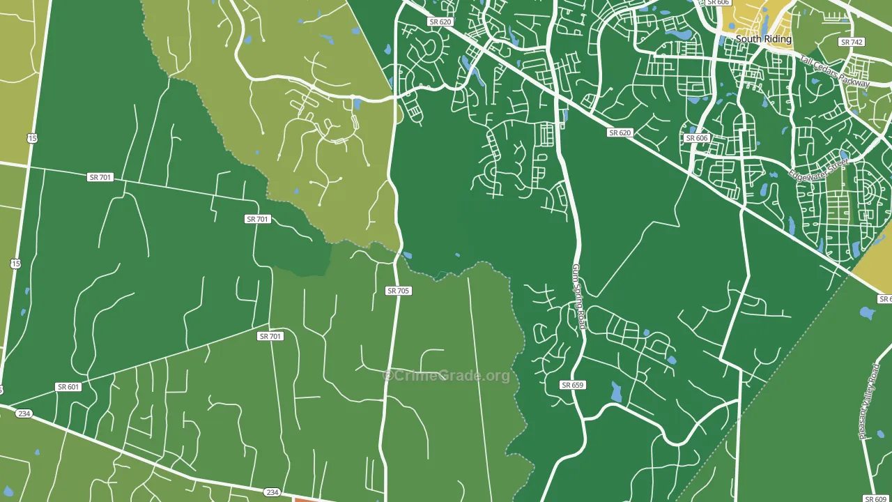 Catharpin, VA Map of Vandalism Rates