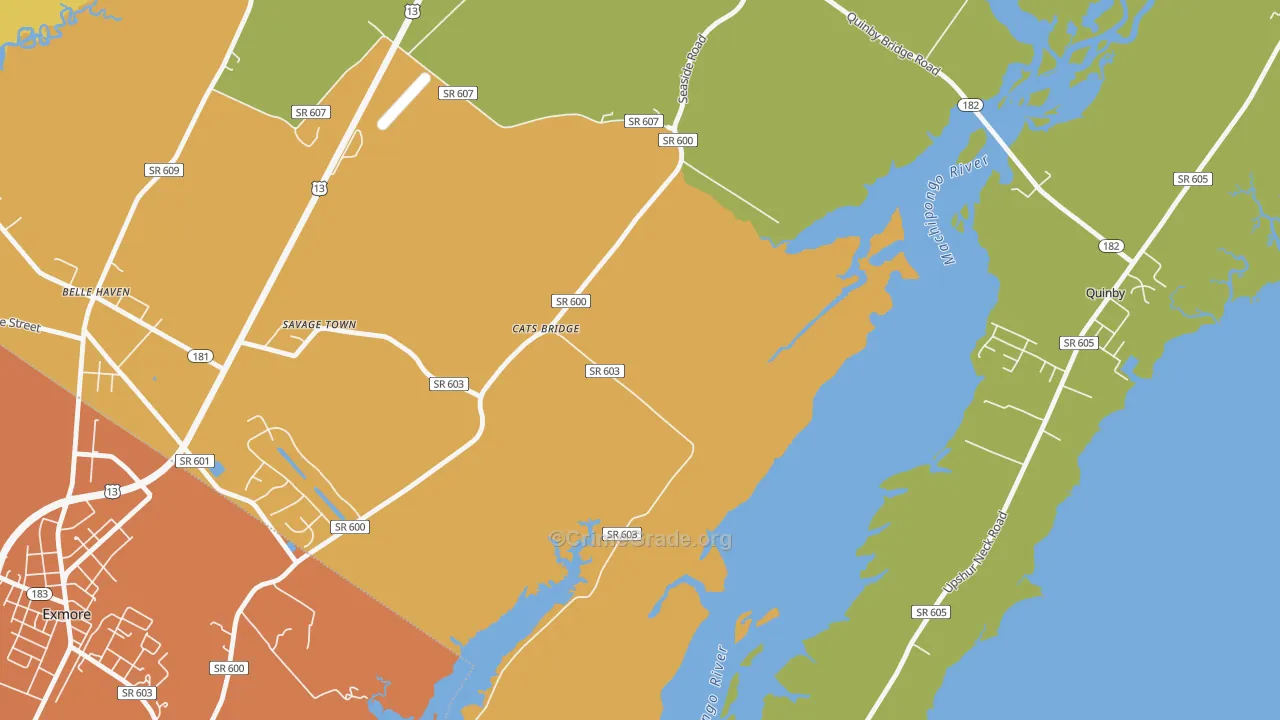 Cats Bridge, VA Map of Vandalism Rates
