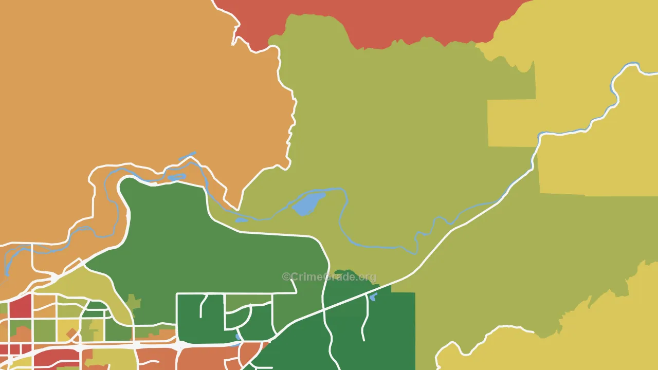 Cawelo, CA Map of Vandalism Rates