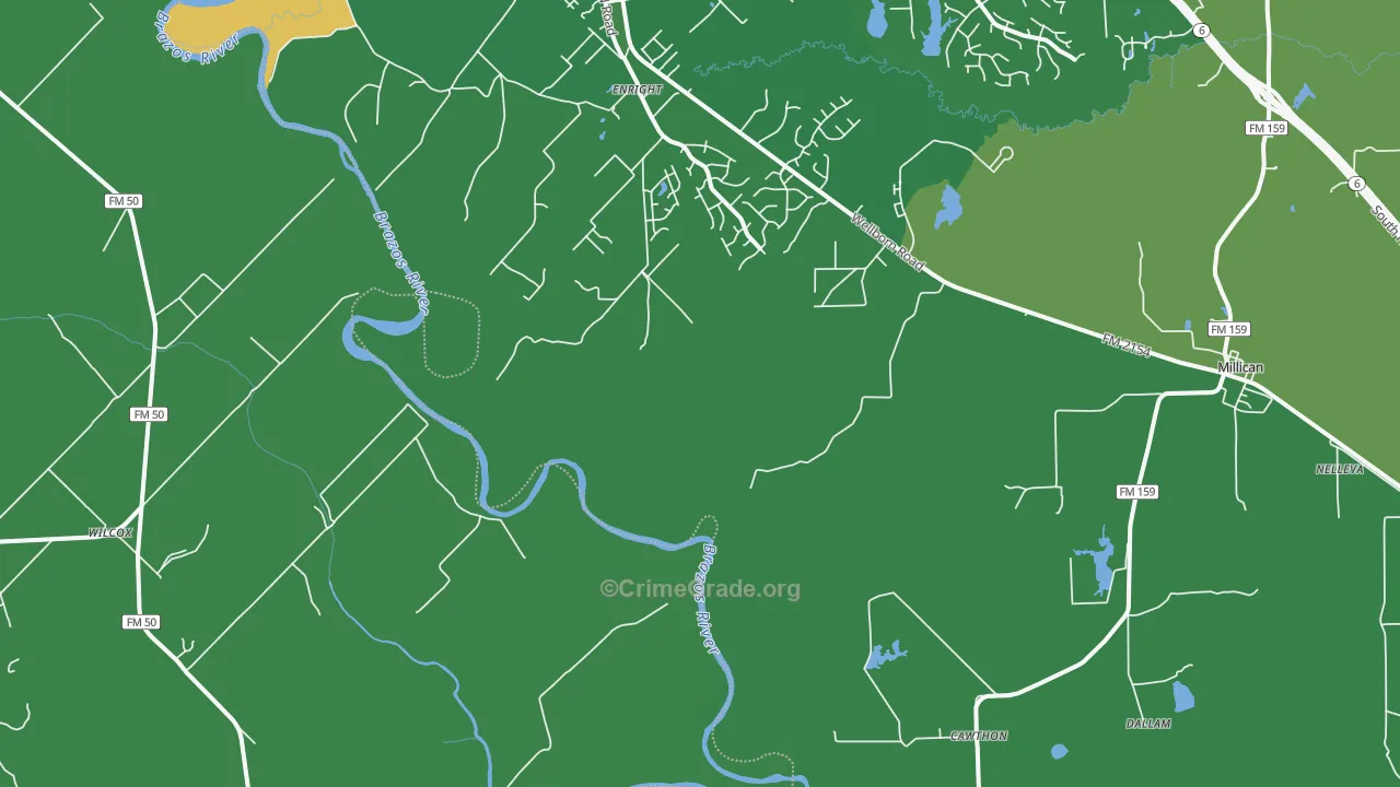 Cawthon, TX Map of Vandalism Rates