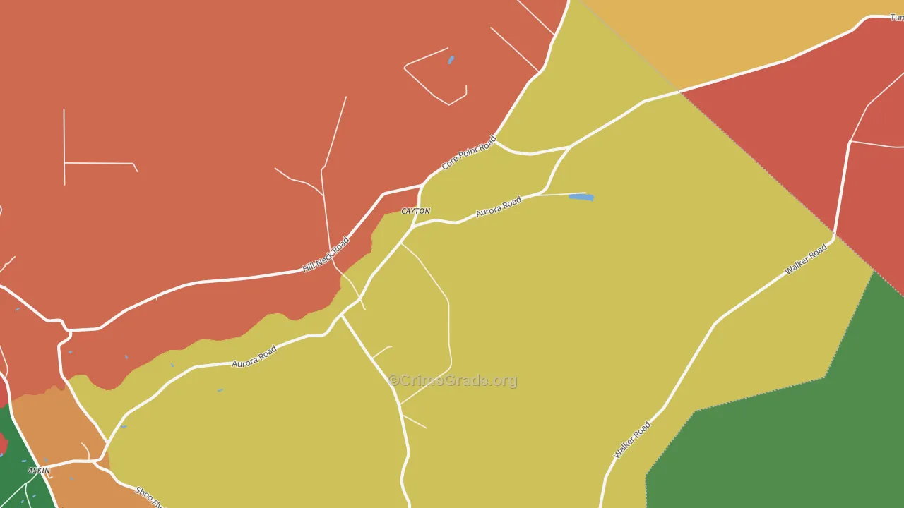 Cayton, NC Map of Vandalism Rates