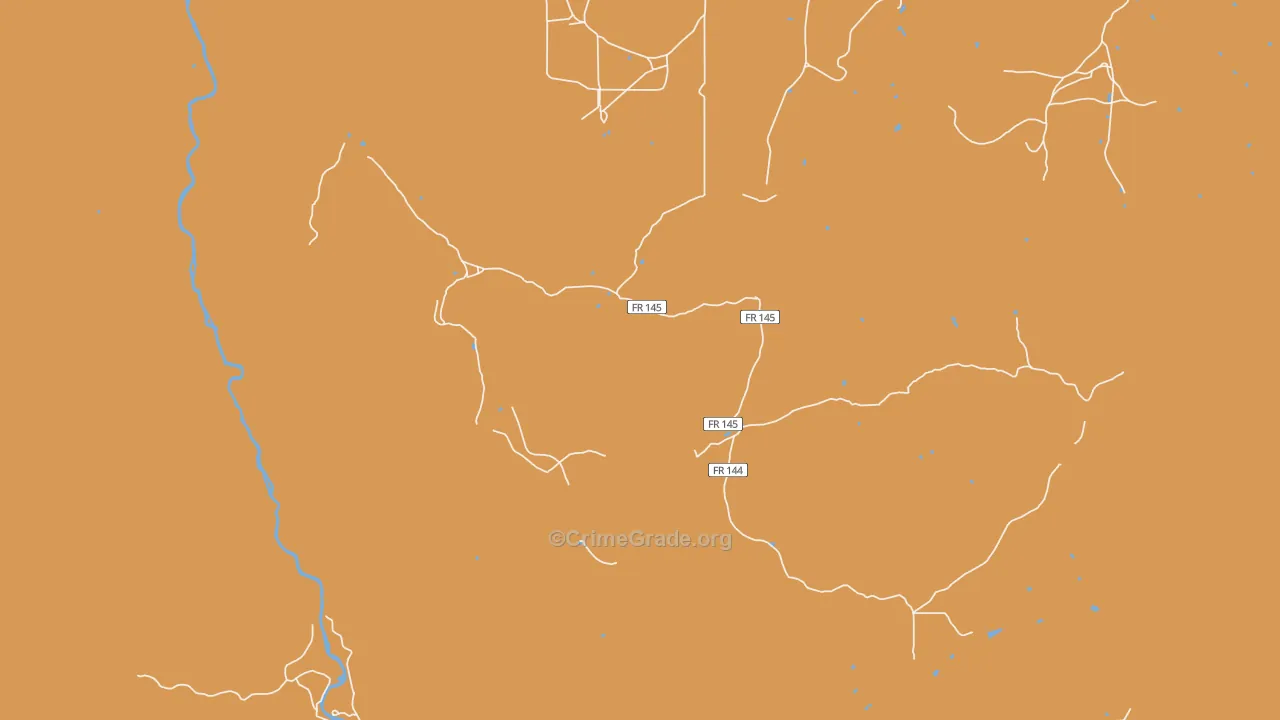 Cebolla, NM Map of Vandalism Rates
