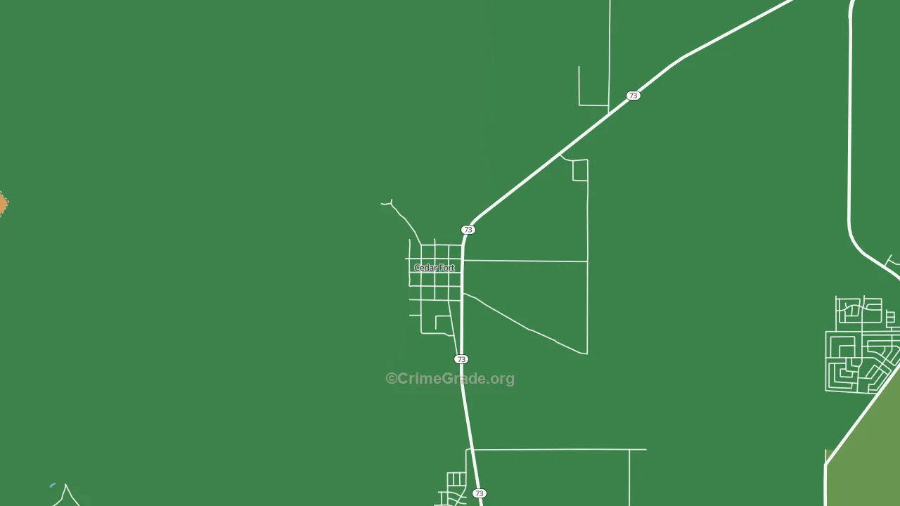 Cedar Fort, UT Map of Vandalism Rates