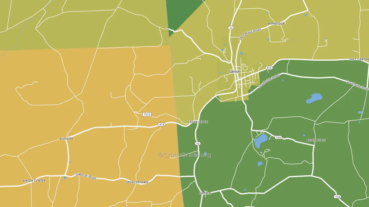 Cedar Ledge, PA Map of Vandalism Rates