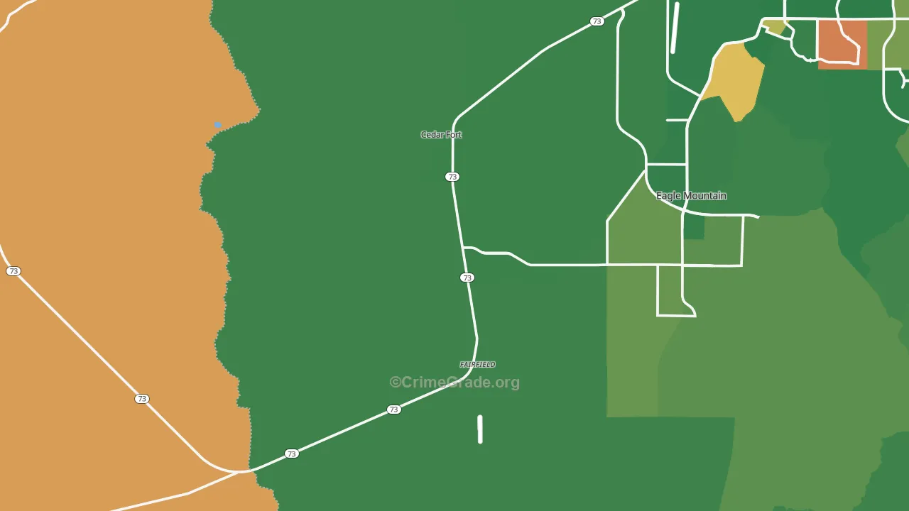 Cedar Valley, UT Map of Vandalism Rates