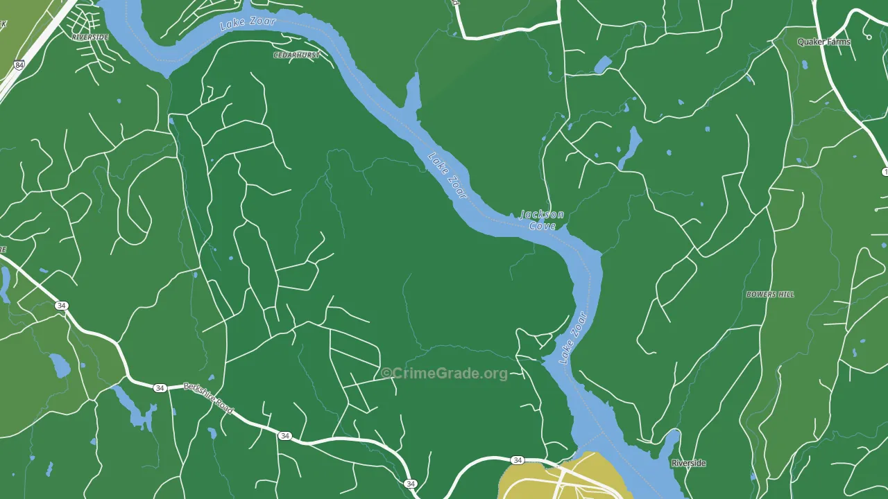 Cedarhurst, CT Map of Vandalism Rates