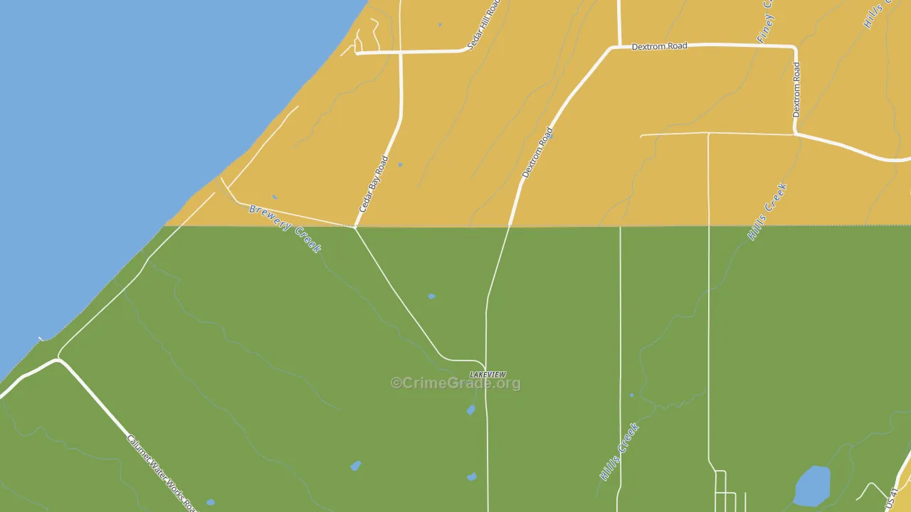 Centennial Heights, MI Map of Vandalism Rates